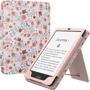 Pink Flower Kindle Case